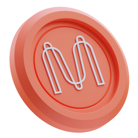 Mina Cryptocurrency  3D Icon