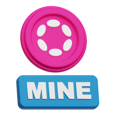 Mina de lunares  3D Icon