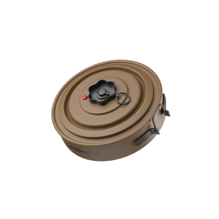 Mina terrestre  3D Icon