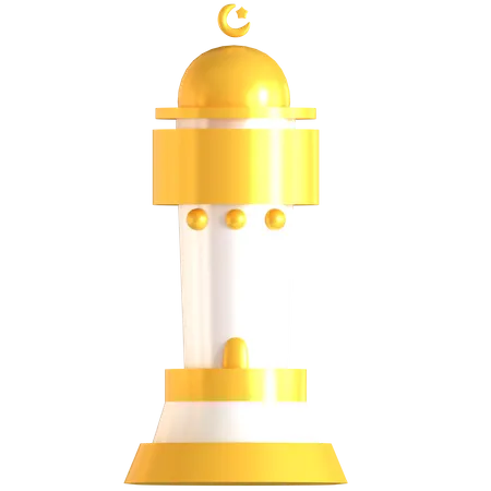 Minaret 3 D Icon Good For Eid Al Adha 3D Icon