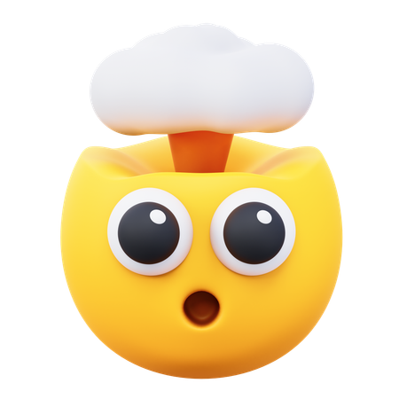 Mind Blow Emoji  3D Icon