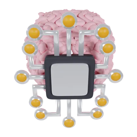 Mind Chip  3D Icon