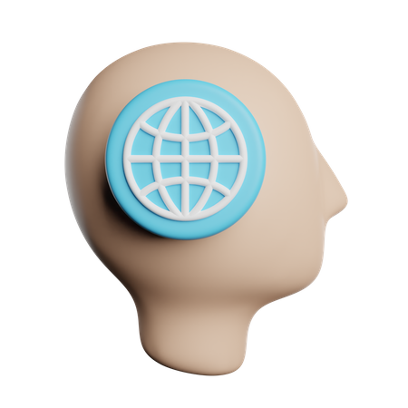 Mind Global  3D Icon