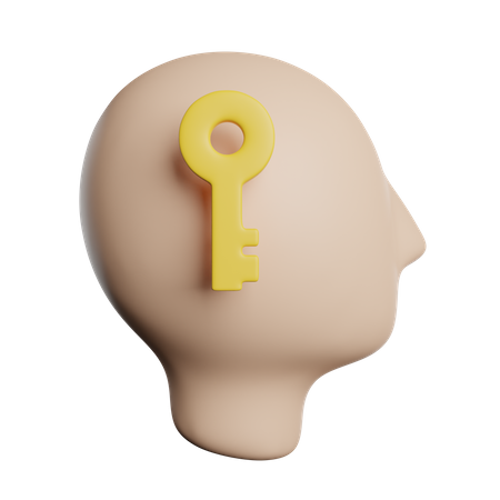 Mind Key  3D Icon
