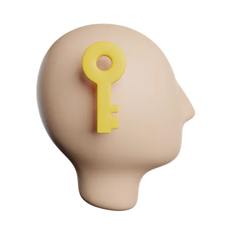 Mind Key  3D Icon