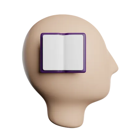Mind Learning 3D Icon