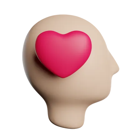 Mind Love Heart 3D Icon