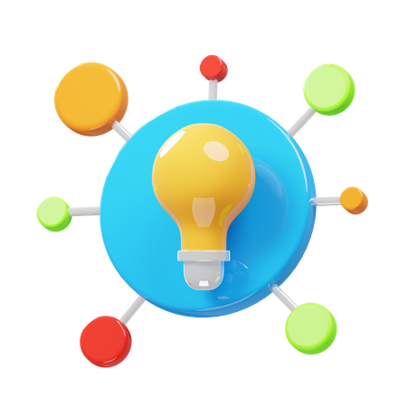 Mind Map  3D Icon