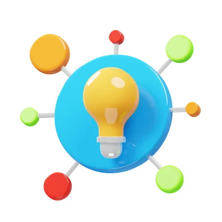 Mind Map  3D Icon
