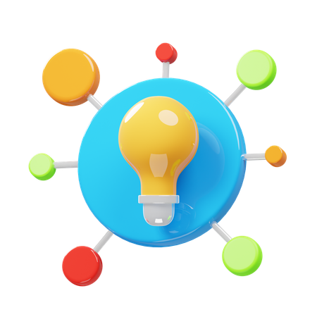 Mind Map  3D Icon