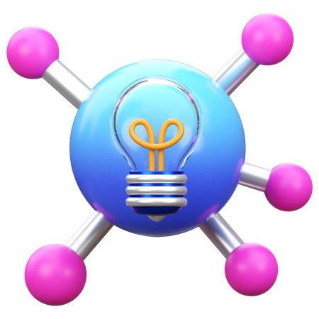 Mind Mapping  3D Icon