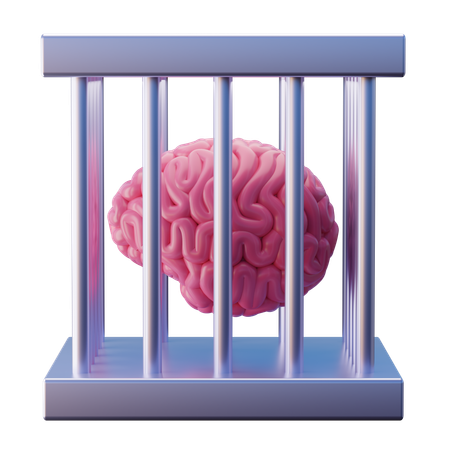 Mind Prison  3D Illustration