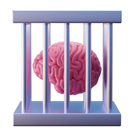 Mind Prison  3D Illustration