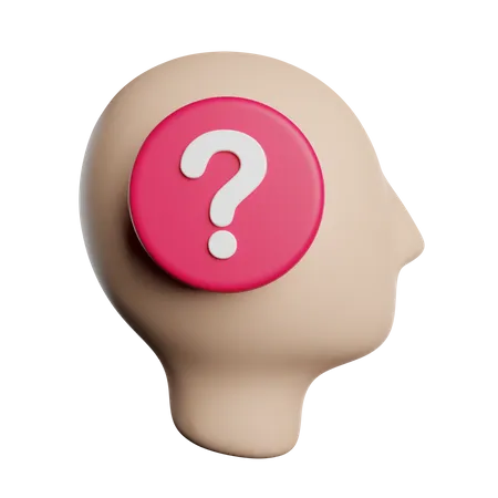 Mind Question Think 3D Icon