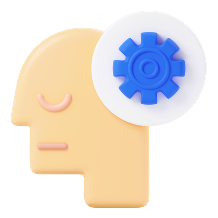 Mind setting  3D Icon