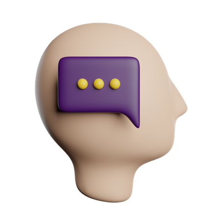 Mind Talk  3D Icon