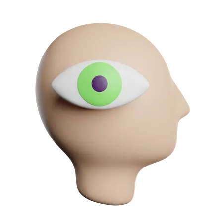 Mind Vision Eye 3D Icon