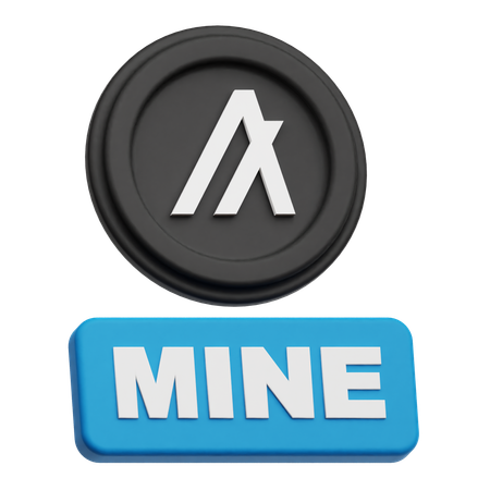 Mine Algorand Token  3D Icon