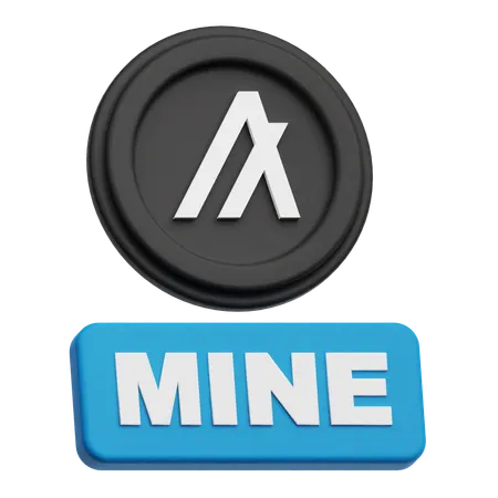 Mine Algorand Token  3D Icon