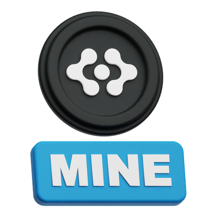 Mine Artificial Super Intelligence Alliance Token  3D Icon