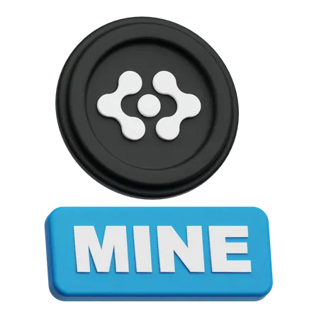 Mine Artificial Super Intelligence Alliance Token  3D Icon