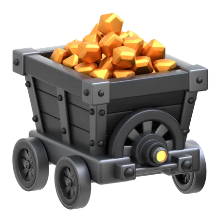 Mine Cart  3D Icon