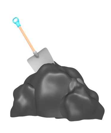 Mine digging  3D Icon