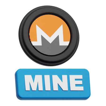 Mon jeton Monero  3D Icon