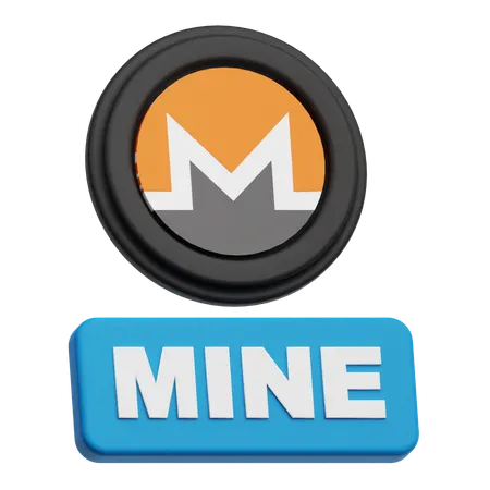 Mon jeton Monero  3D Icon