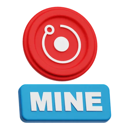 Mine Render Token  3D Icon