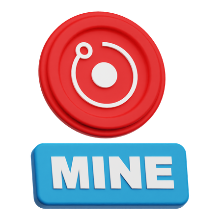 Mine Render Token  3D Icon