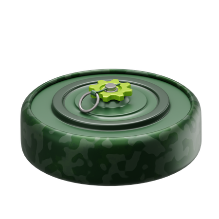 Mine terrestre  3D Icon