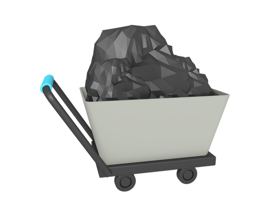 Mine Trolley  3D Icon