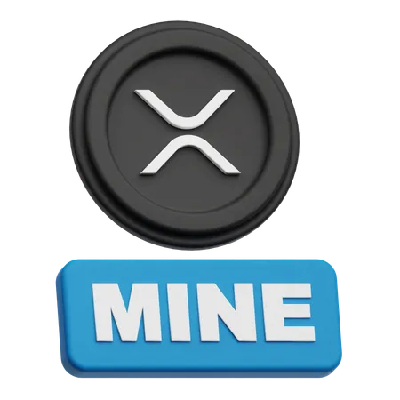 Mine XRP  3D Icon