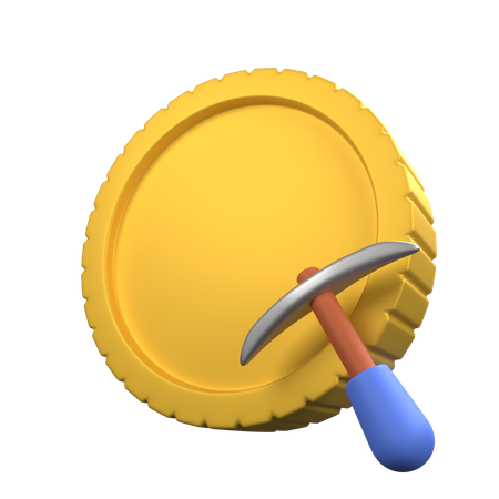 Minenmünze  3D Icon