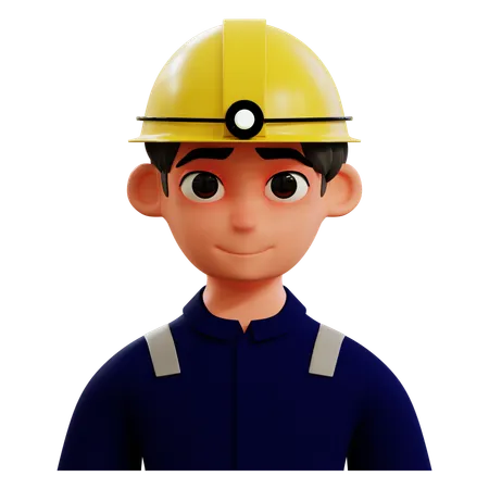 Miner Avatar  3D Icon