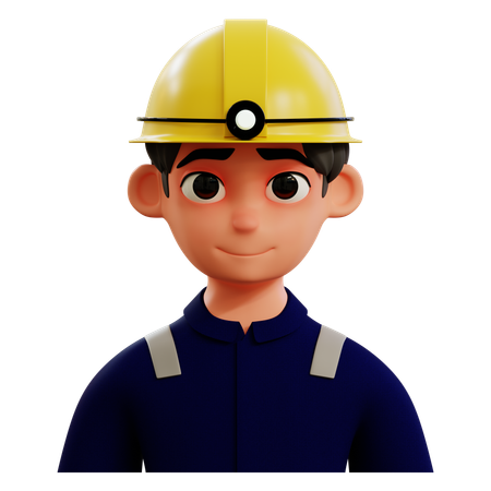 Miner Avatar  3D Icon