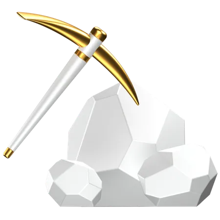 Mineração  3D Icon