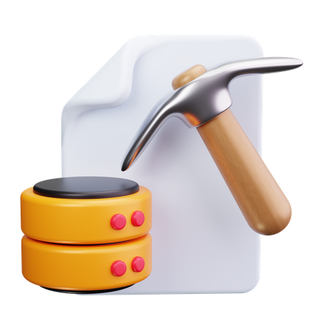Mineração de arquivos  3D Icon