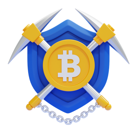 Mineração de bitcoin  3D Icon