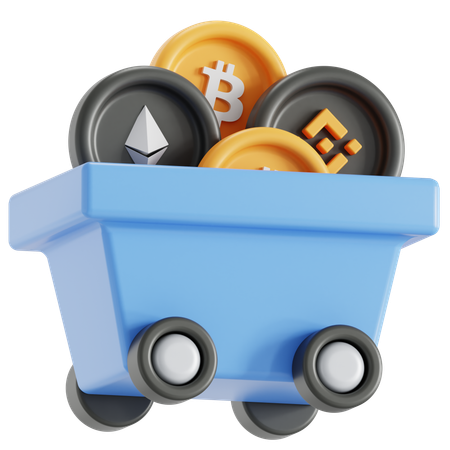 Mineração de bitcoin  3D Icon