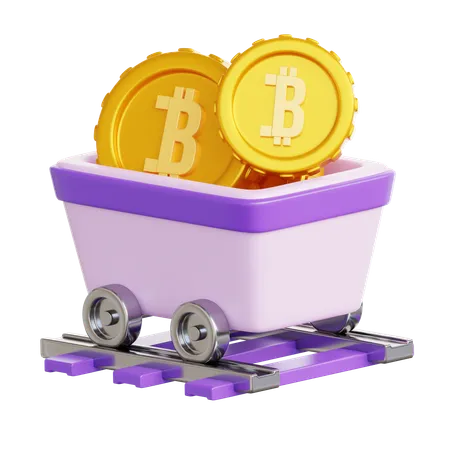 Mineração de bitcoin  3D Icon