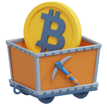 Mineração de bitcoin  3D Icon