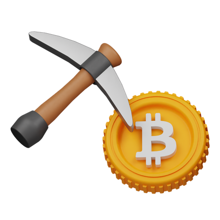 Mineração de bitcoin  3D Icon