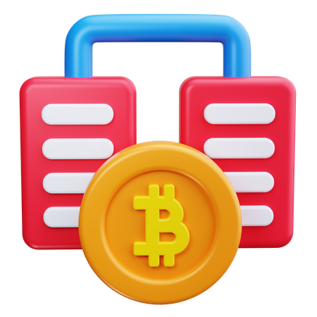 Mineração de bitcoin  3D Icon