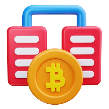 Mineração de bitcoin  3D Icon