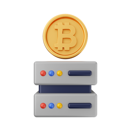 Mineração de bitcoin  3D Icon