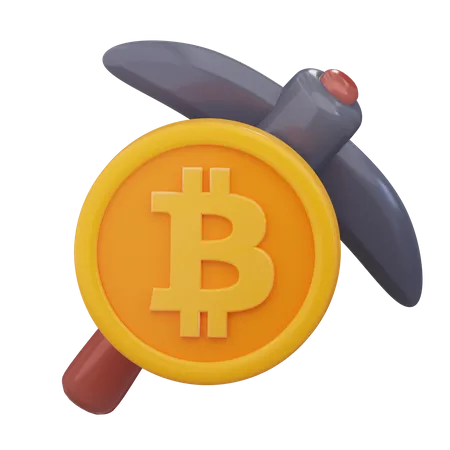 Mineração de bitcoin  3D Icon