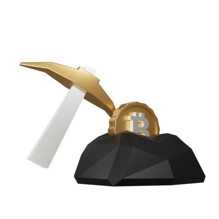 Mineração de bitcoin  3D Icon