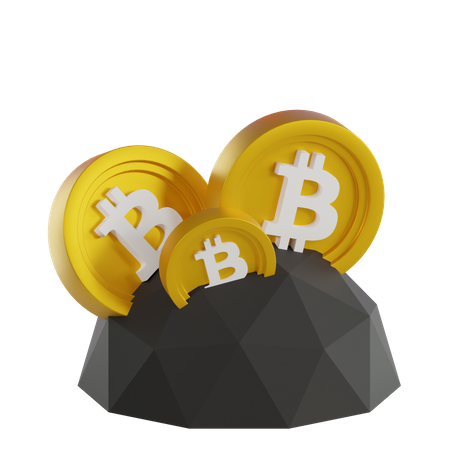 Mineração de bitcoin  3D Icon